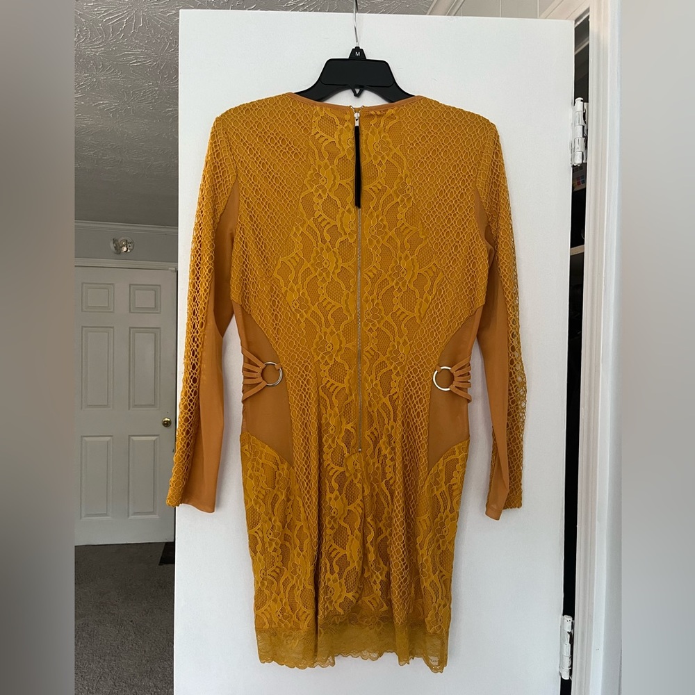 Mustard Yellow Asos Body Con Dress